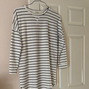 Billabong Black and White Striped Dress